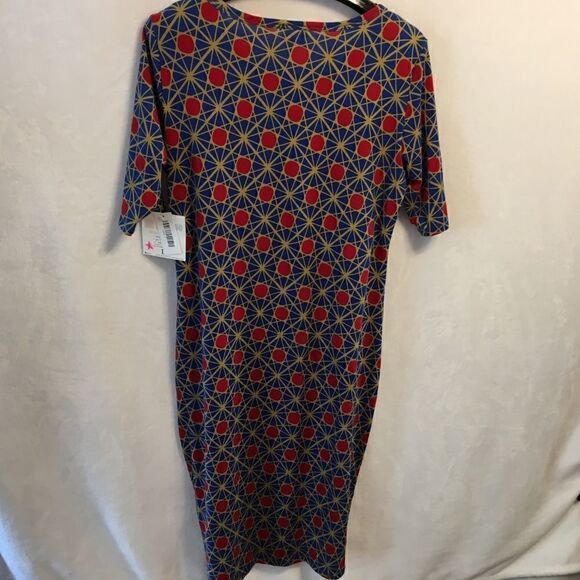 LULAROE Size L Julia Simply Comfortable Dress - Picture 5 of 8